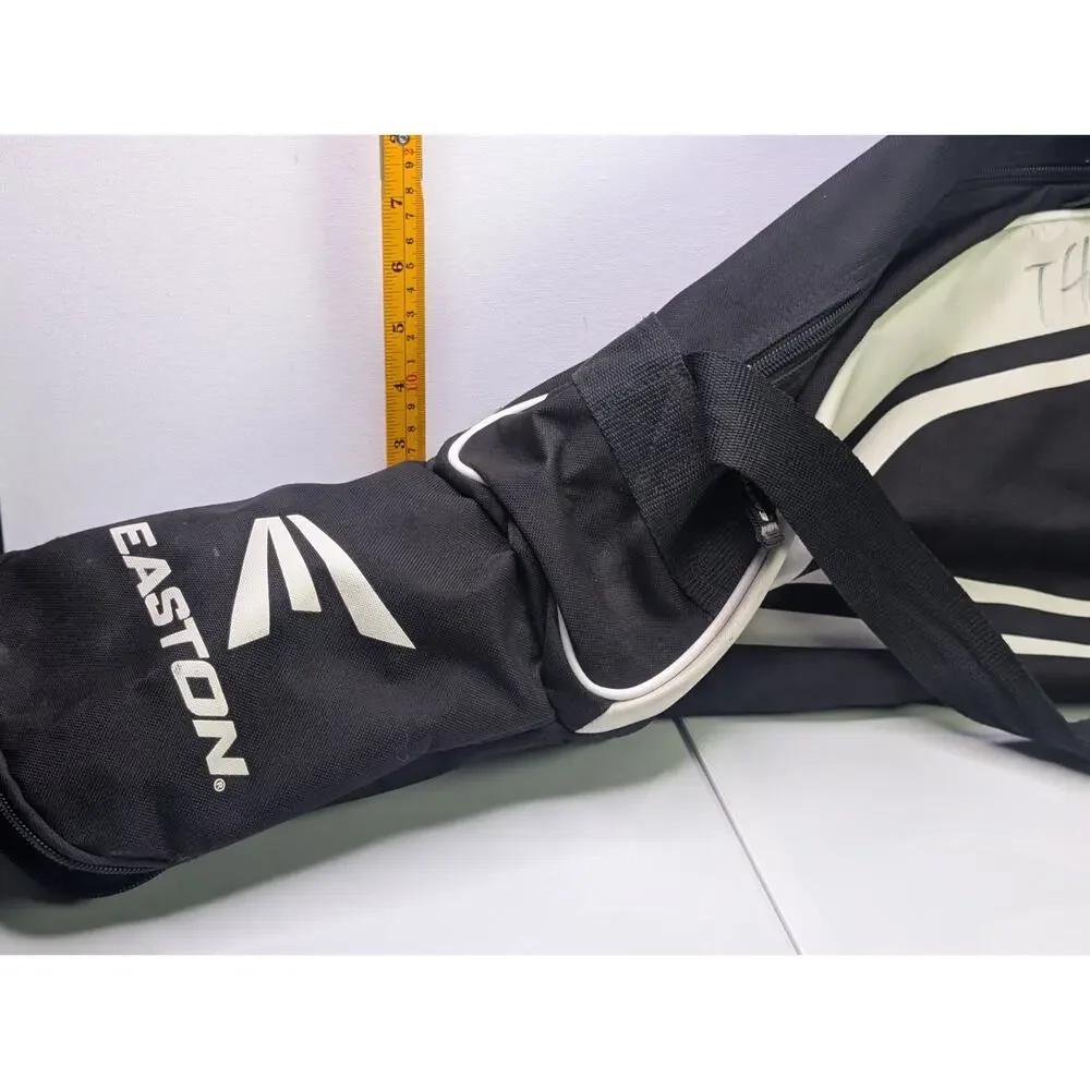 Easton Baseball Softball Equipment Bat Duffel BagBlack White Shoulder Strap